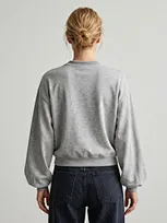 viscose blend crewneck sweatshirt
