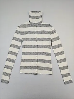 custom fitted mock neck top
