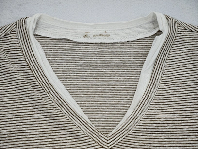 private label neutral striped tee