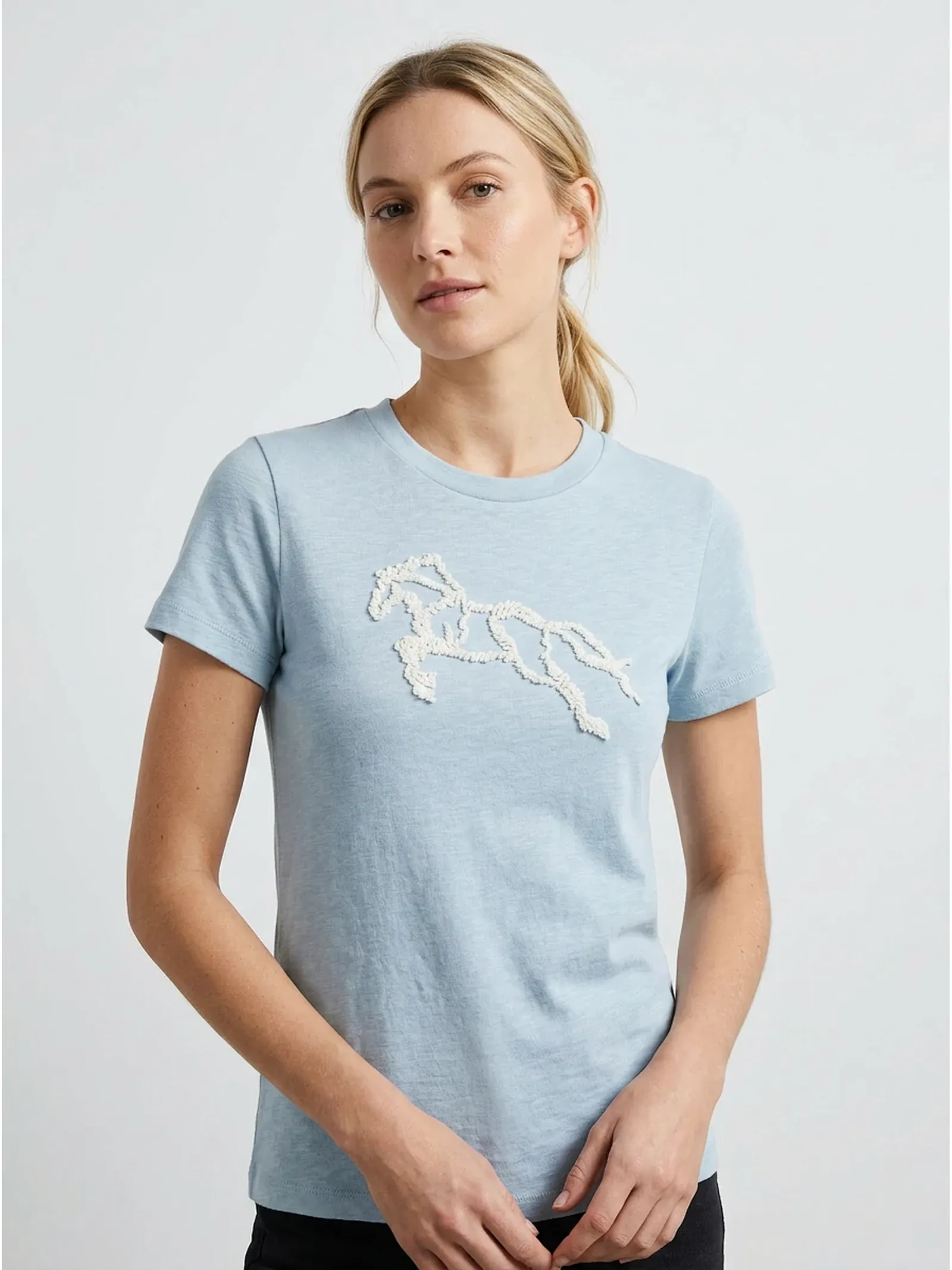 stretch jersey casual top supplier