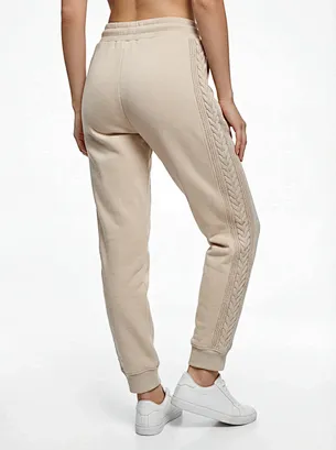 custom cable trim sweatpants