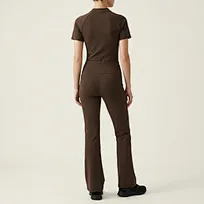 short-sleeve full-zip training top