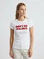 custom bead slogan shirt