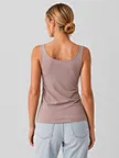 stretch scoop-neck layering tank