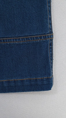 custom pleated cropped jeans