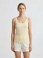 cotton lifestyle basic top scoop-neck jersey tank supplier