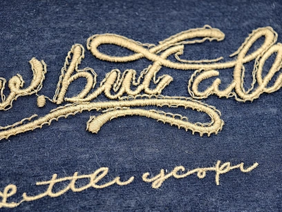 private label embroidered casual top