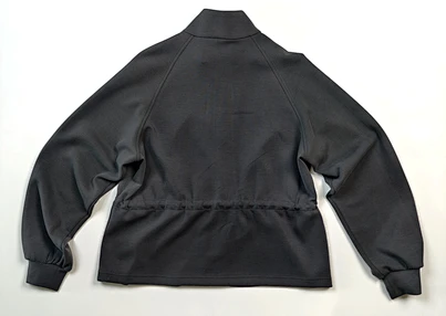 private label ribbed zip jacket