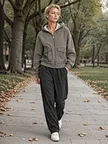 370 GSM recycled fiber hoodie