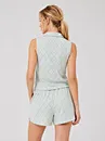 230 GSM cotton spandex polo top