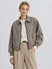 women’s zip front bomber jacket