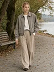 women's zip front bomber jacket