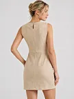 contour seam A-line dress