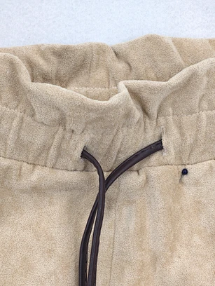 350 GSM suede-touch mini skirt