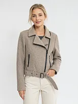 custom wool-blend casual jacket
