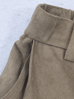 suede-touch trousers manufacturer