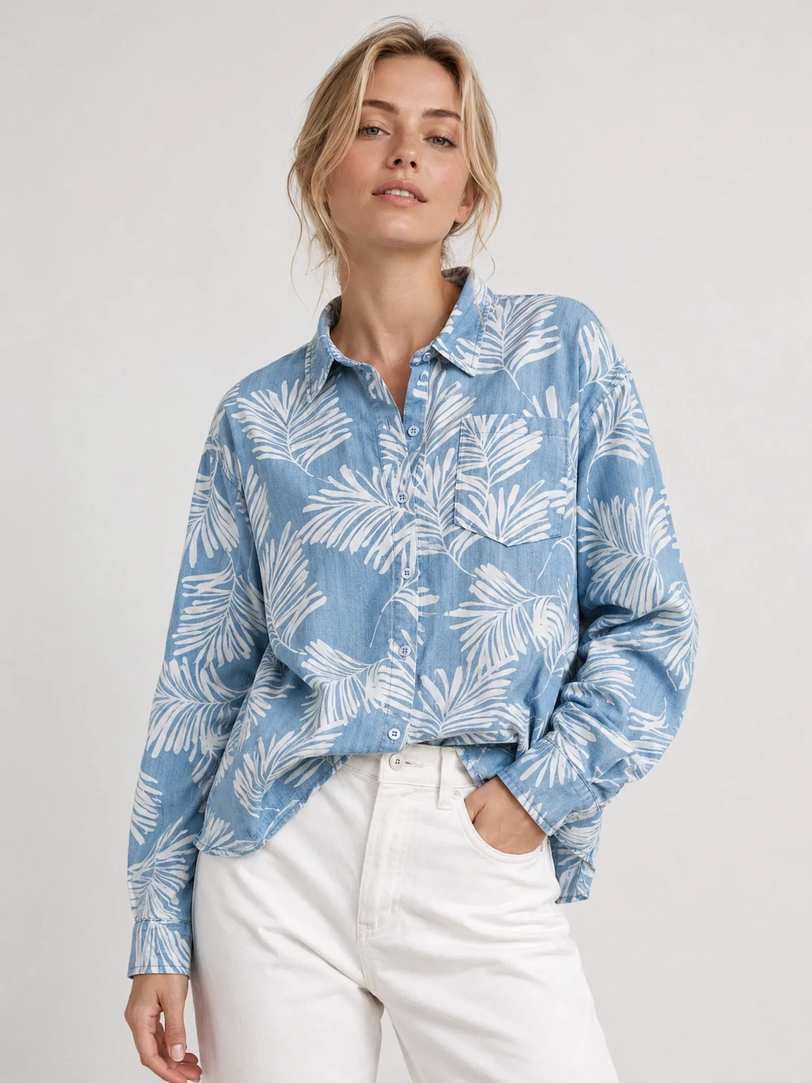 190 GSM Tencel button-up shirt
