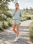 women's matching fleece set factory