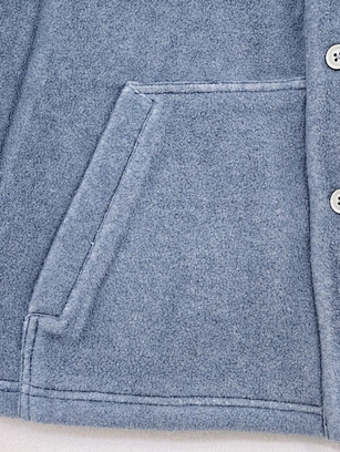 280 GSM rayon polyester fleece jacket