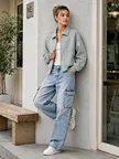 400 GSM women's scuba jacket