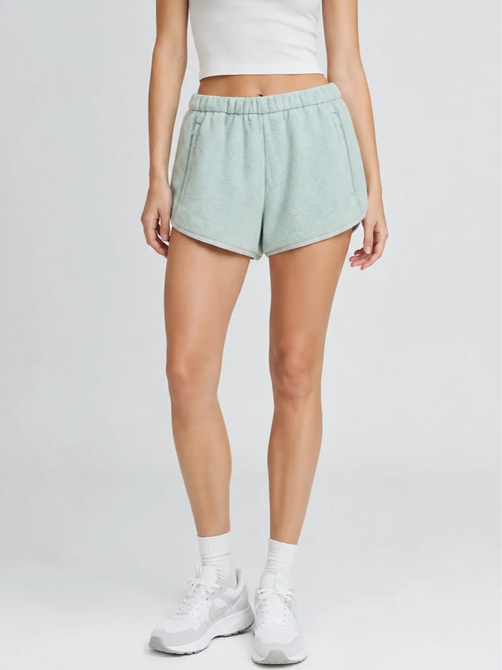 custom dolphin hem lounge shorts