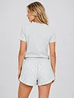 custom curved-hem casual shorts