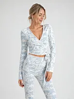 women's stretch wrap top manufacturer