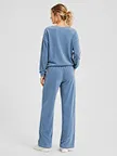 custom relaxed V-neck pullover