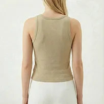 private label sleeveless basic top