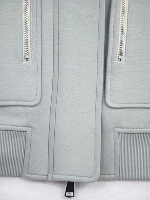 private label sleeveless zip jacket
