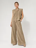 suede-touch trousers manufacturer