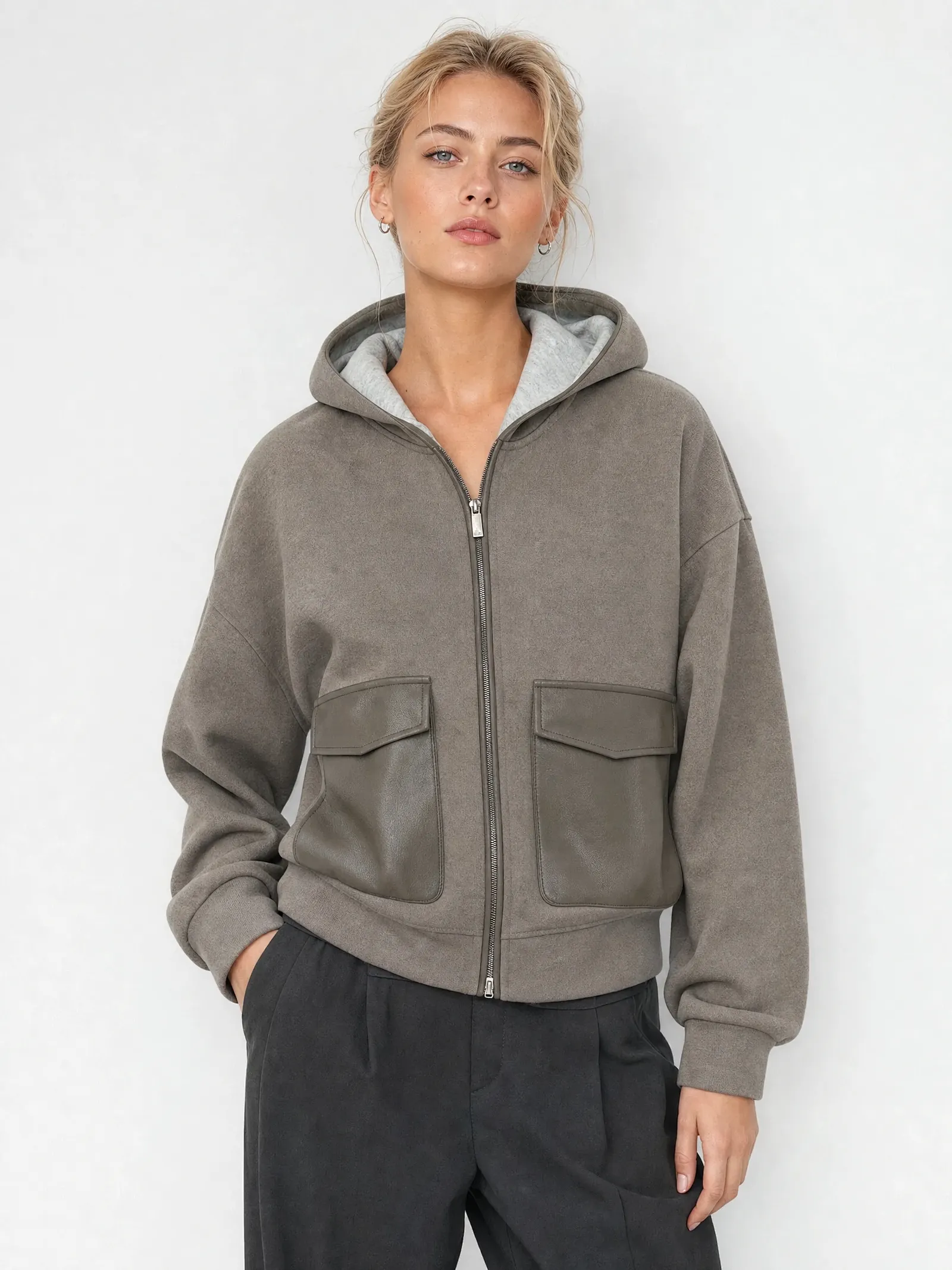 370 GSM recycled fiber hoodie