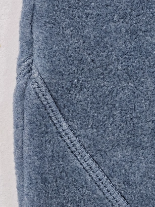 custom curved-panel fleece trousers