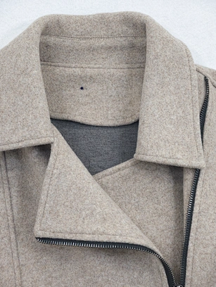 custom wool-blend casual jacket