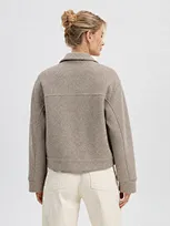 custom cropped shacket supplier