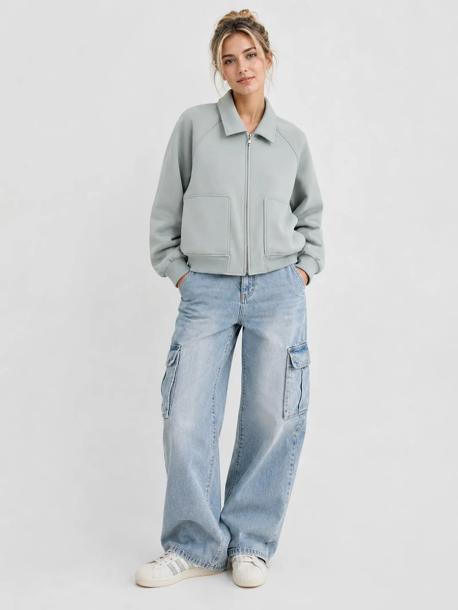 400 GSM women's scuba jacket
