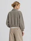 women's zip front bomber jacket