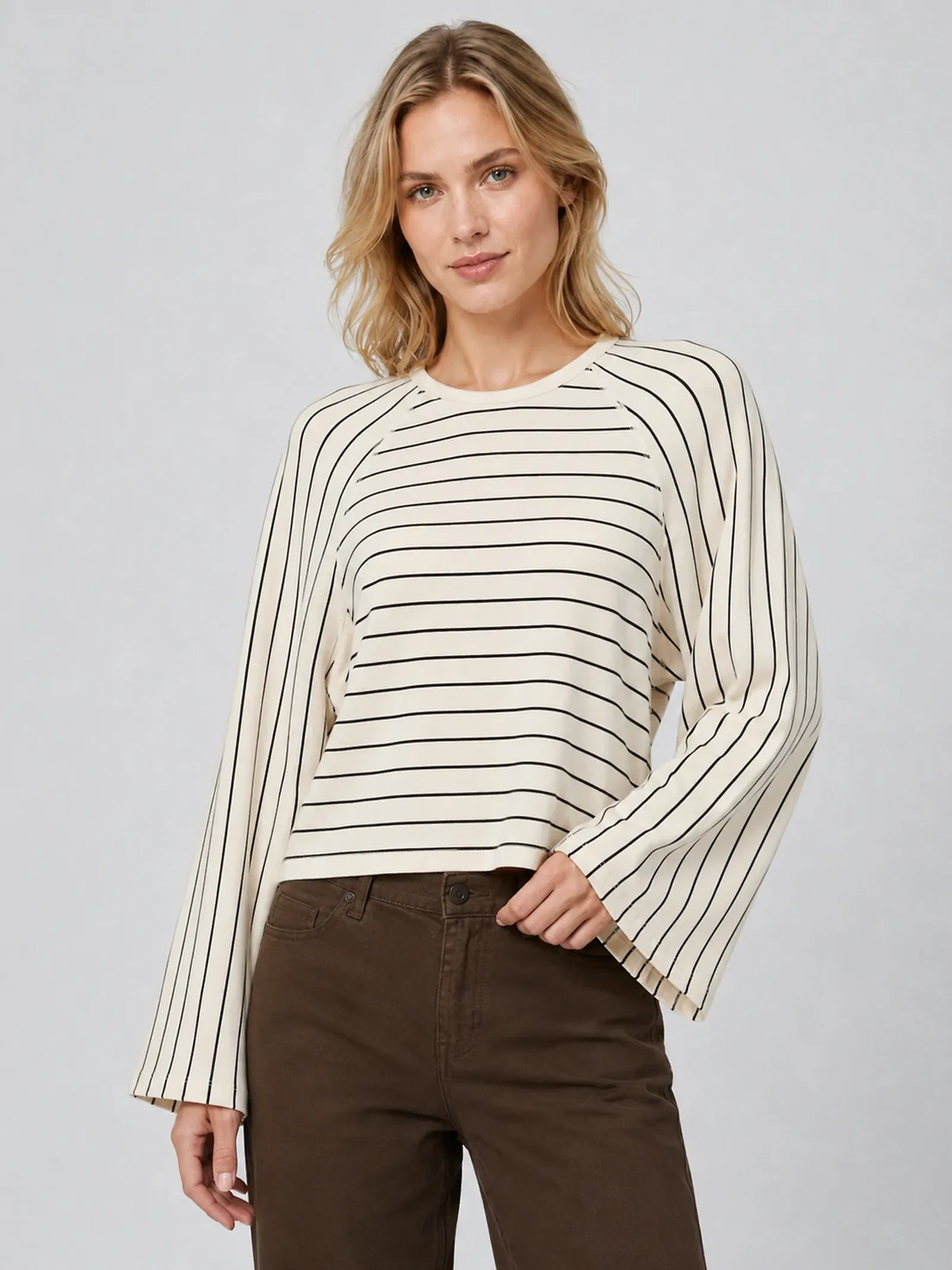 custom wide-sleeve casual top
