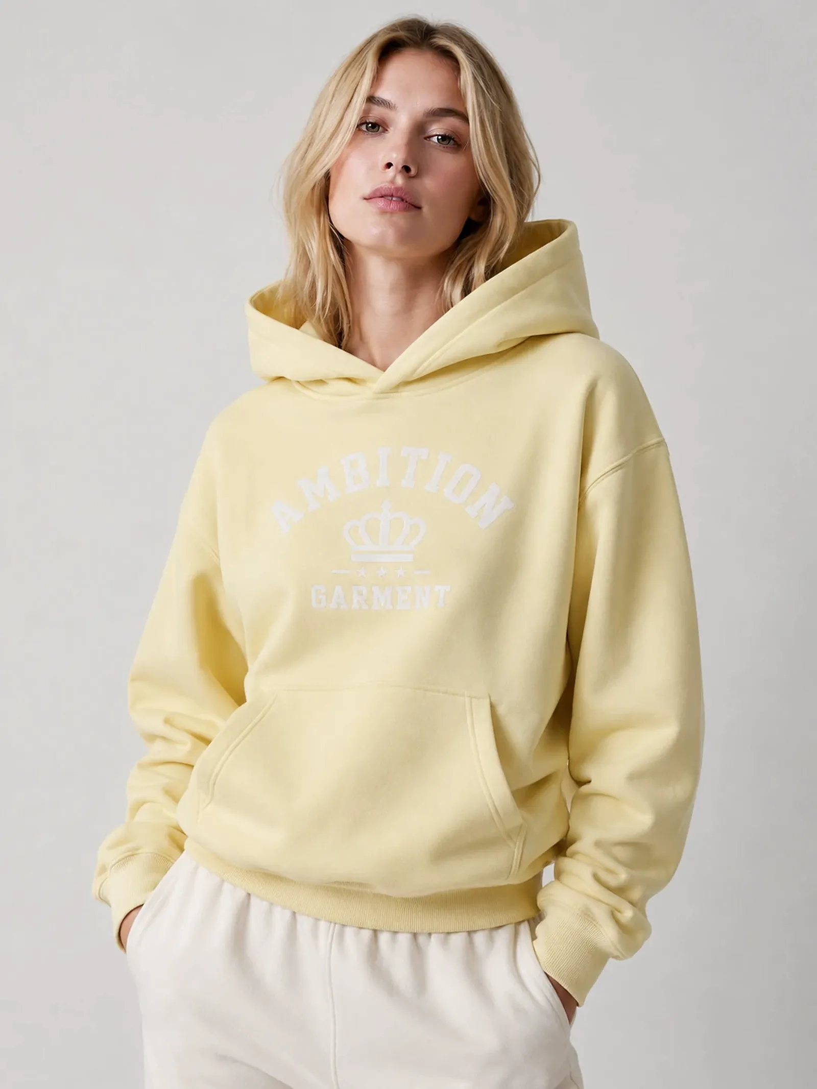 330 GSM cotton polyester hoodie