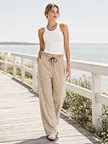 custom drawstring lifestyle trousers