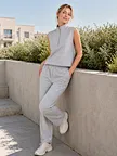 structured knit pants manufacturer