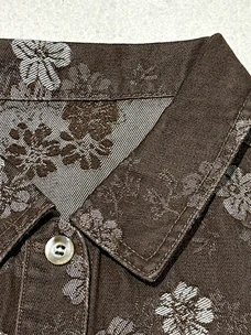 Floral Denim Utility Jacket