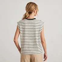 relaxed sleeveless tee factory