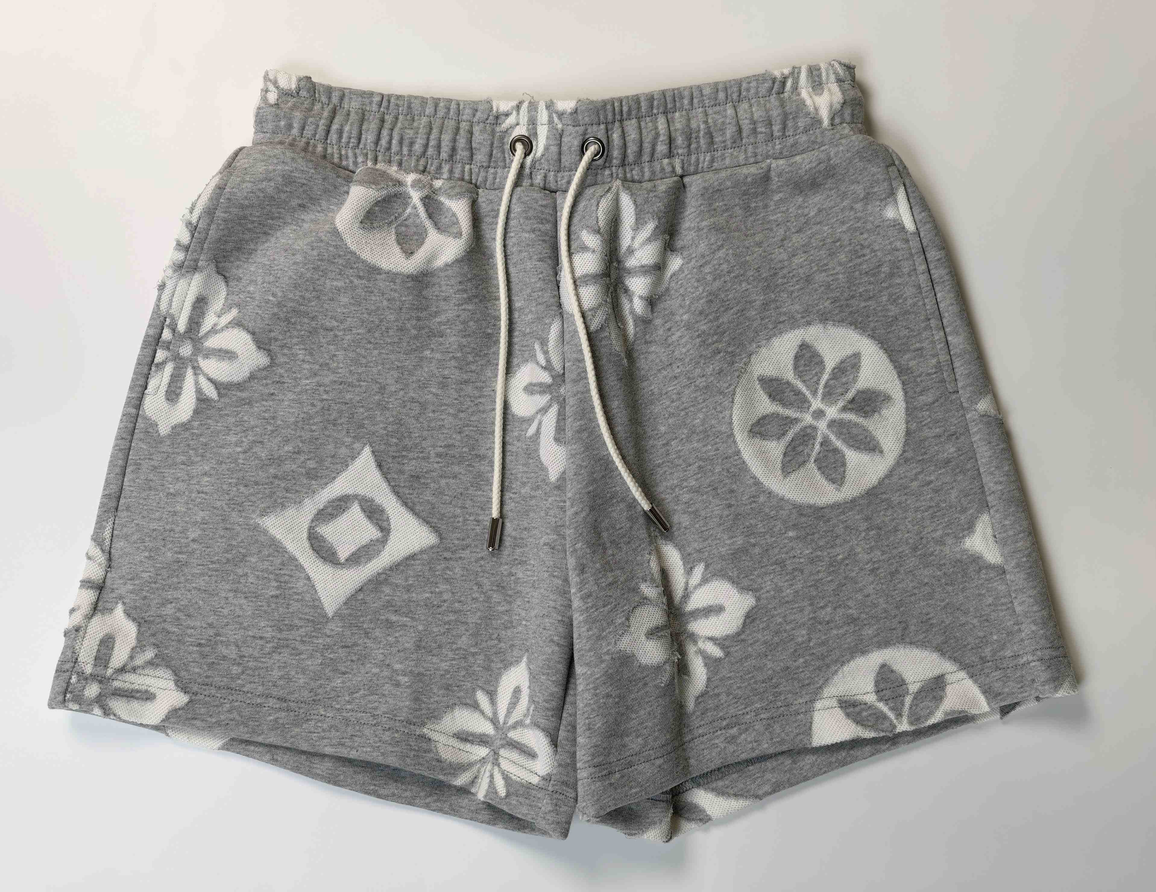 Front flat view with elastic waist and metal-tipped drawcord