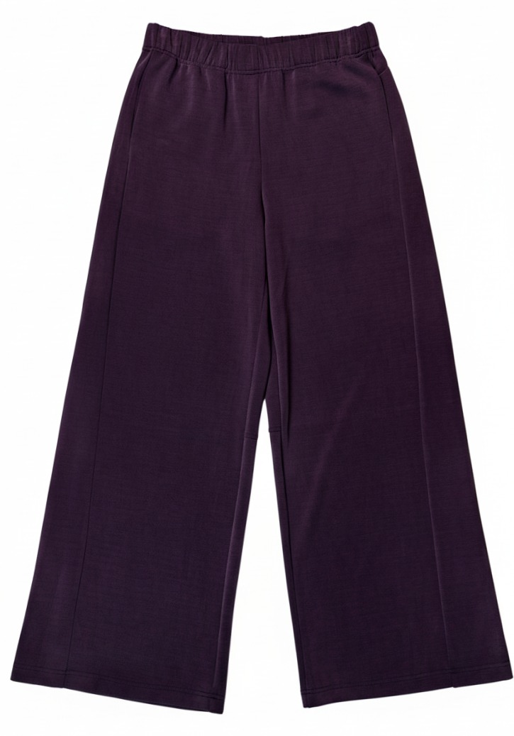 Front flat view with elastic waistband and pintucks
