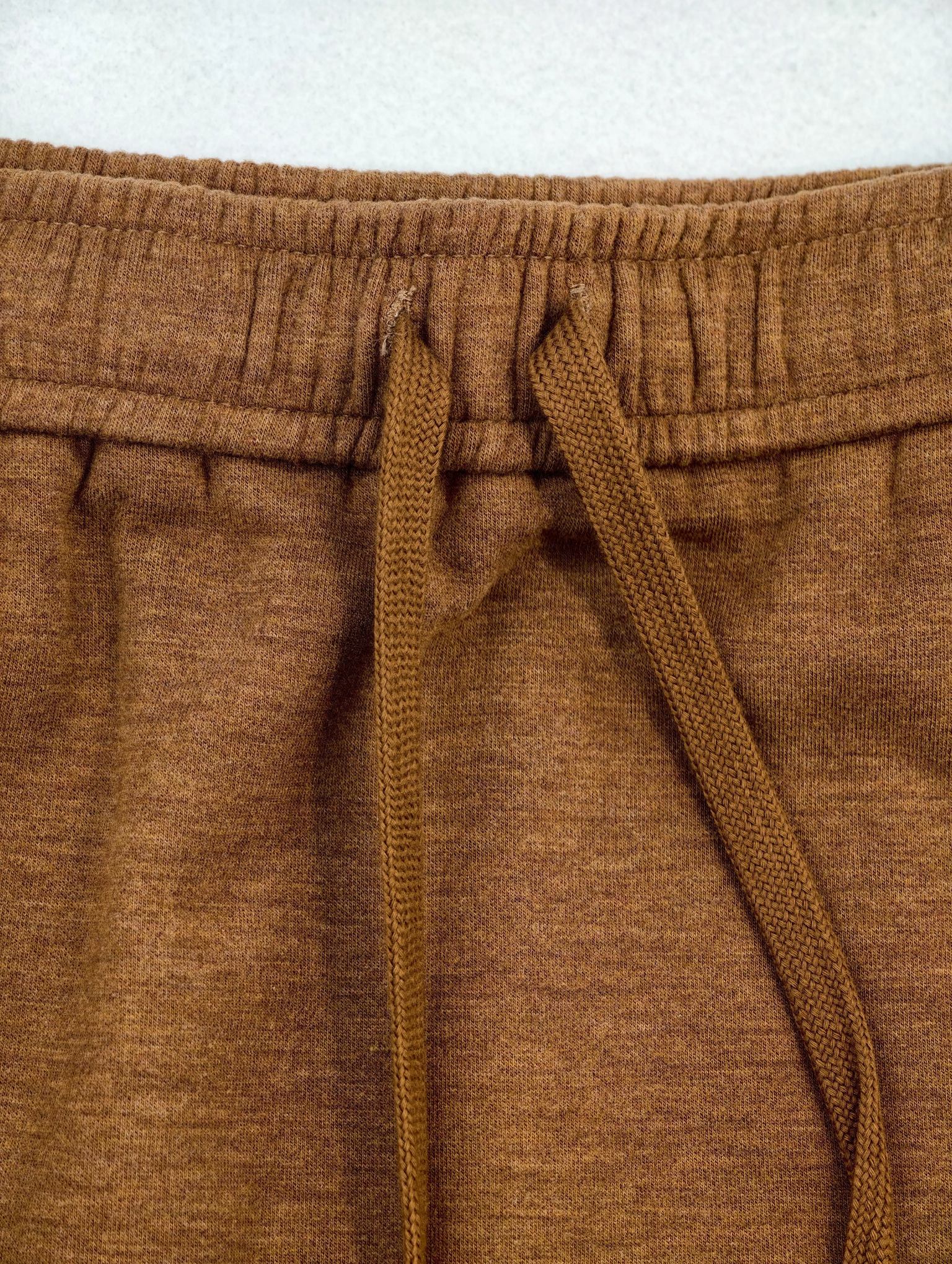 Private label drawstring waistband construction close-up