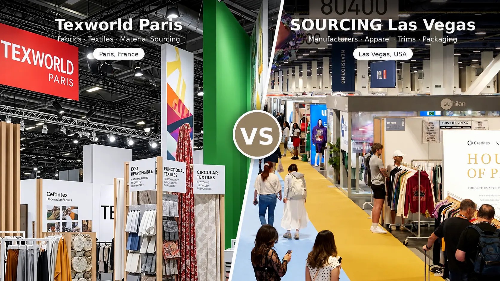 Texworld Paris vs SOURCING Las Vegas for apparel sourcing