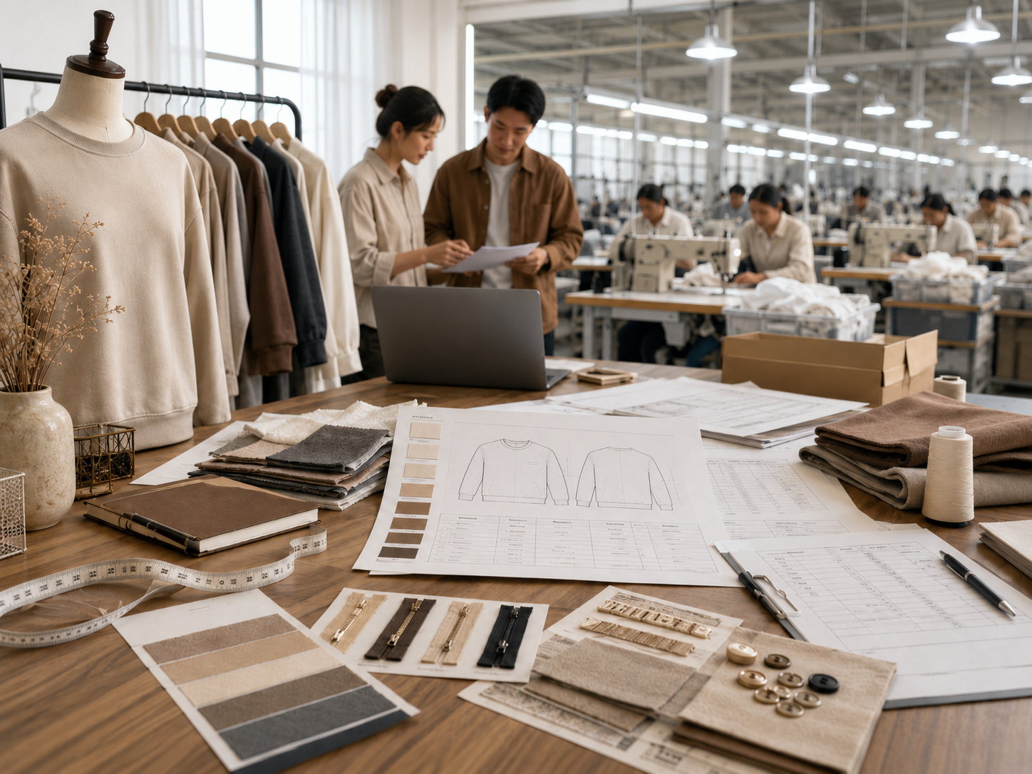 sourcing Chinese garment factories for custom apparel production