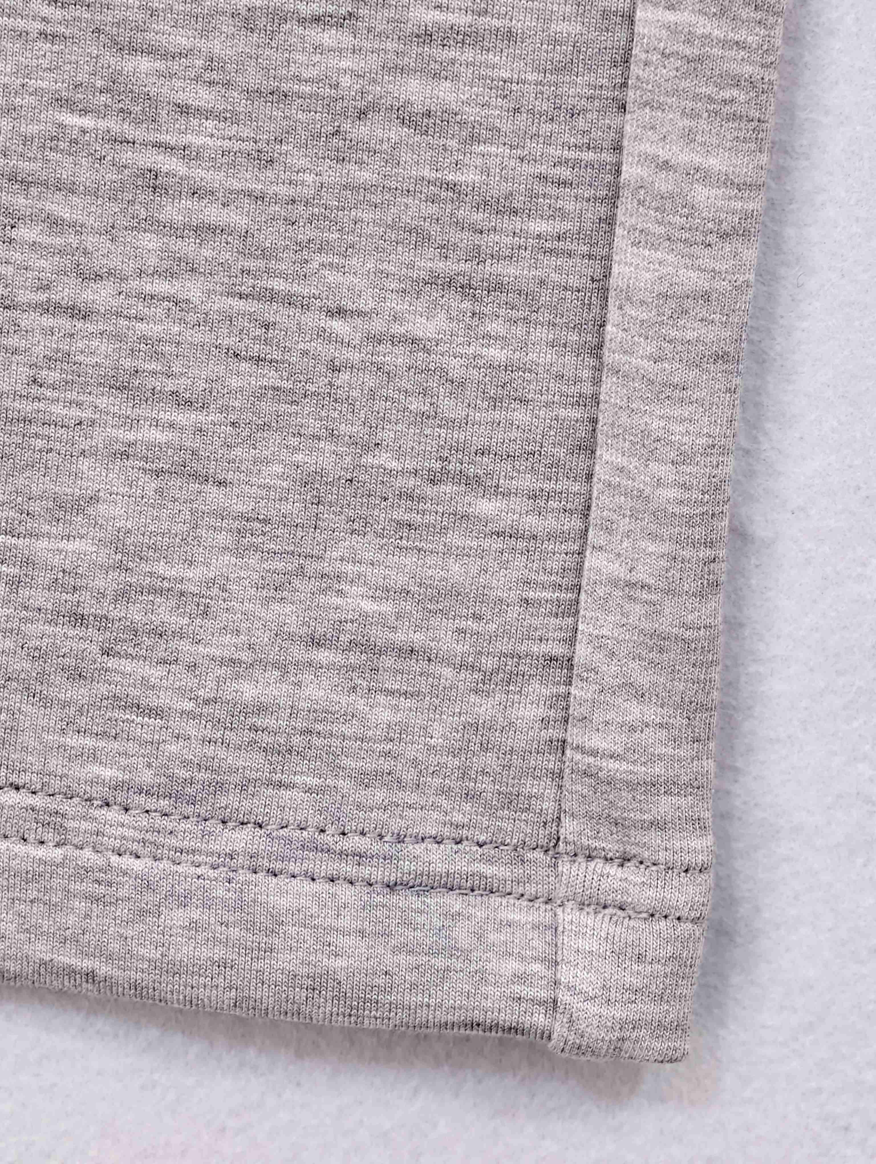 Wide-leg hem with clean double-needle stitching