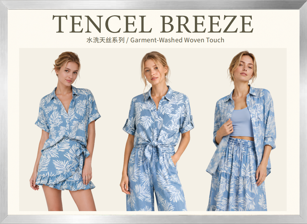  apparel collection posters and sample garments for Sourcing at MAGIC